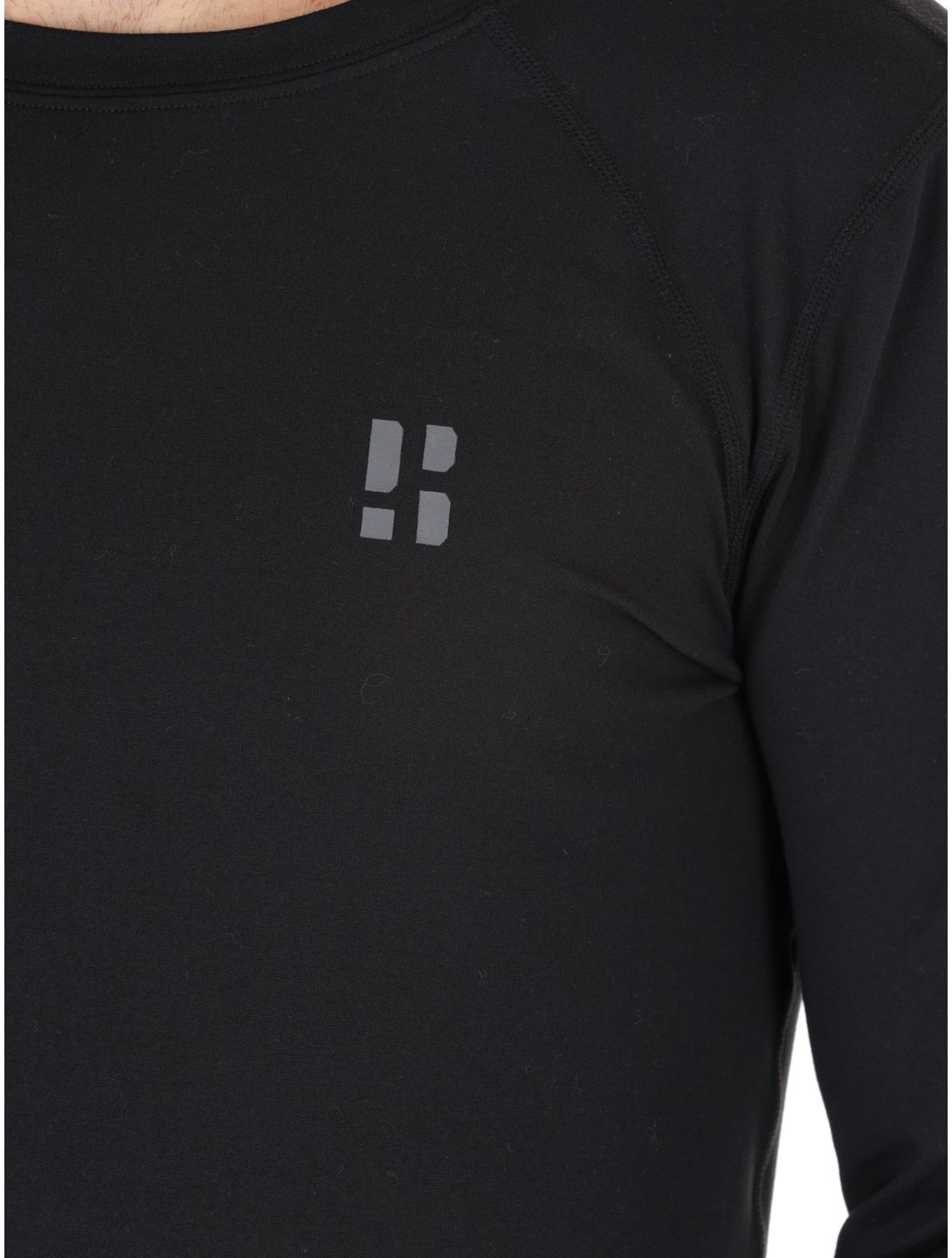 Poederbaas, Lightweight Baselayer koszulka termoaktywna mężczyźni Black czarny 