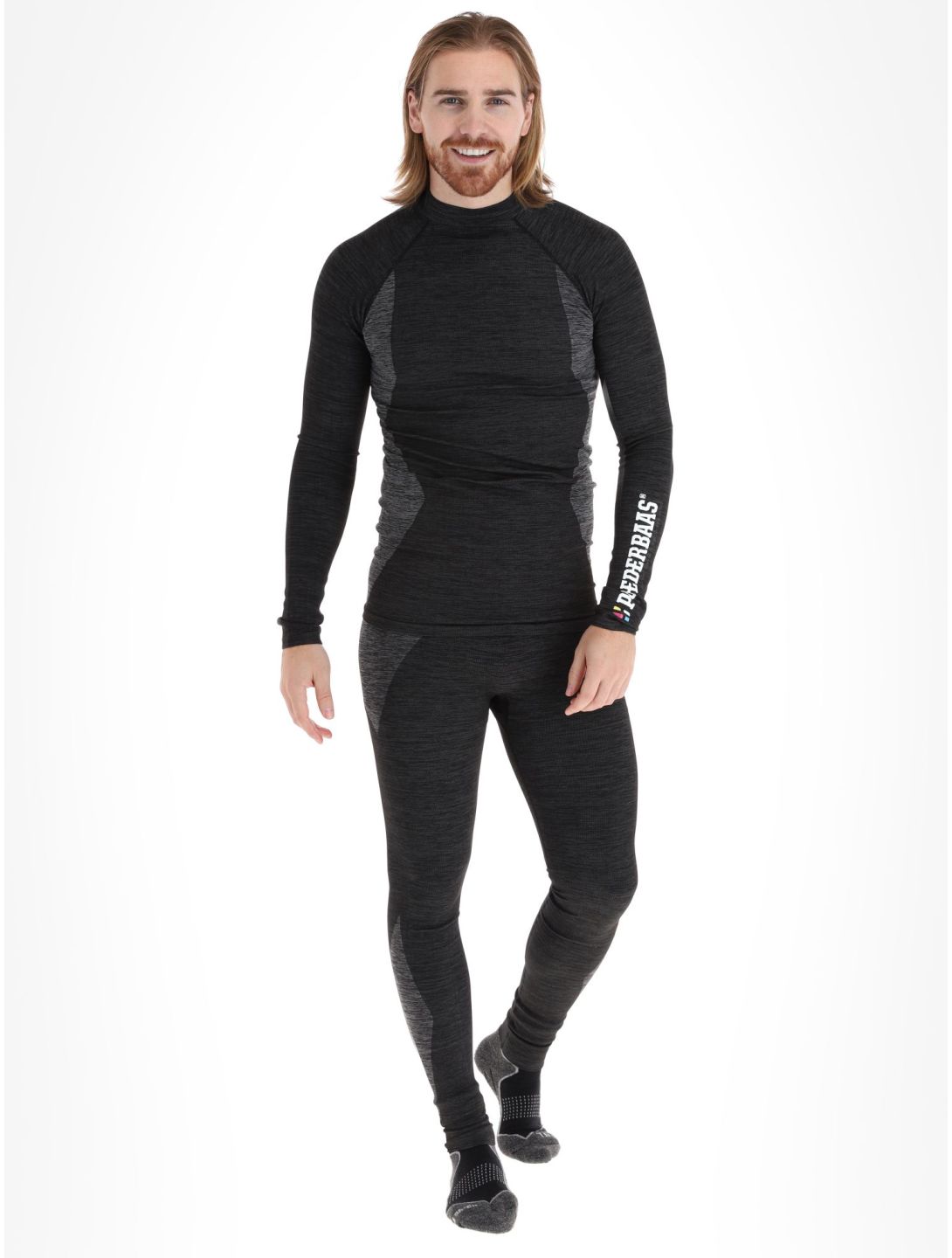 Poederbaas, Technical Thermo Longsleeve koszulka termoaktywna mężczyźni Black czarny 