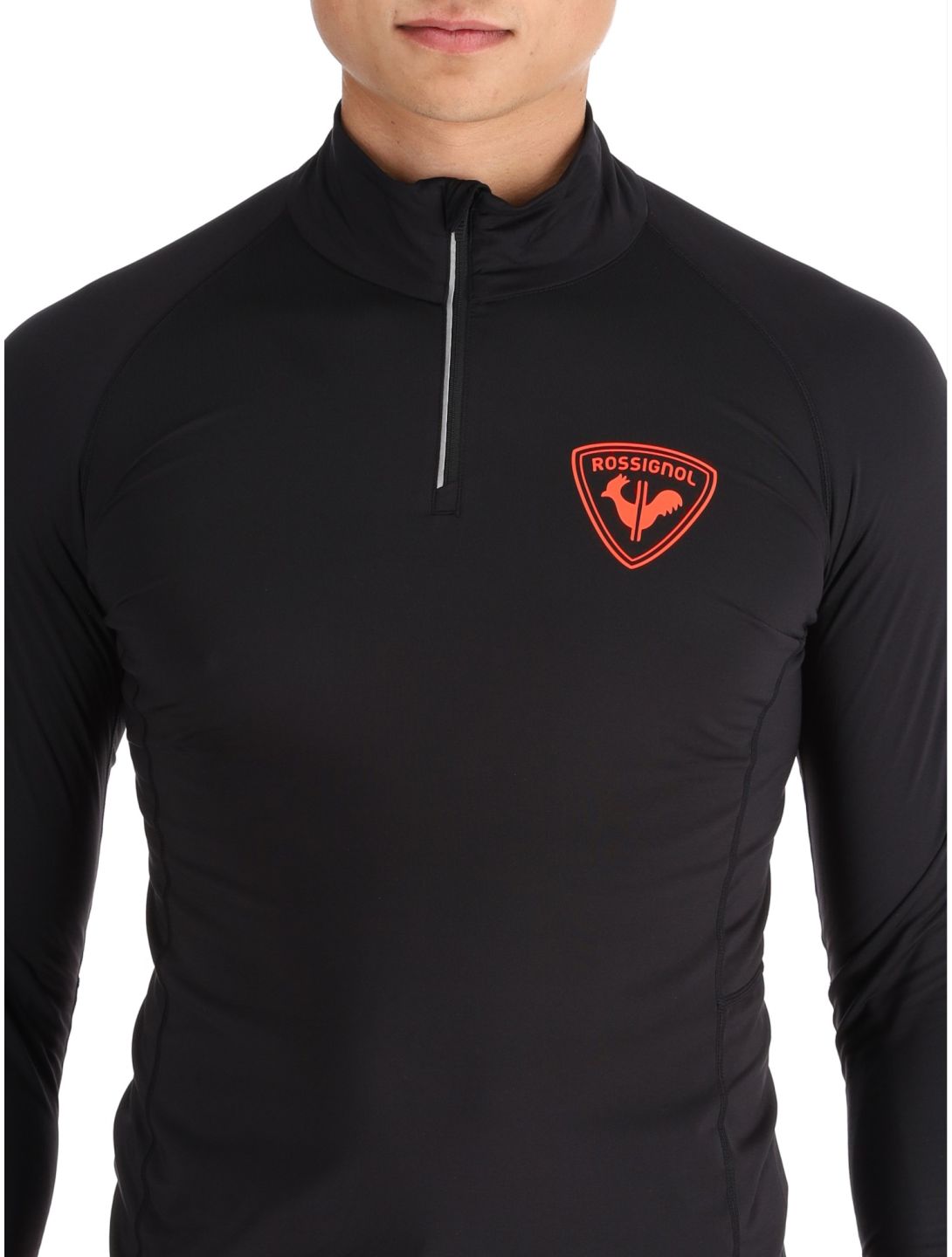 Rossignol, New Hero Classique 1/2 Zip bluza mężczyźni Black czarny 