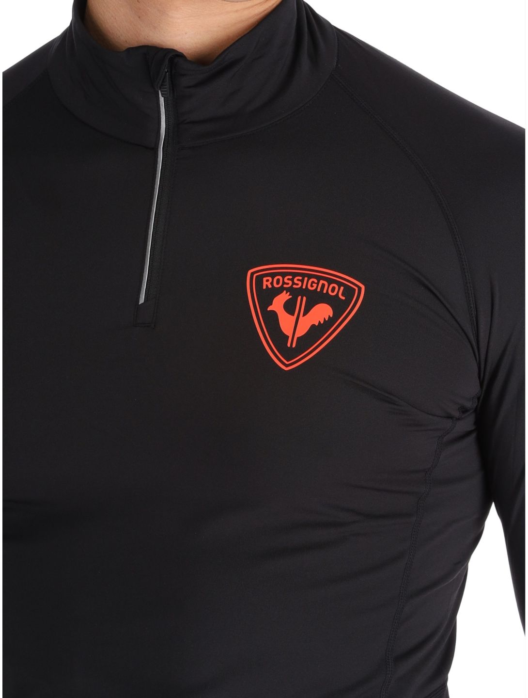 Rossignol, New Hero Classique 1/2 Zip bluza mężczyźni Black czarny 