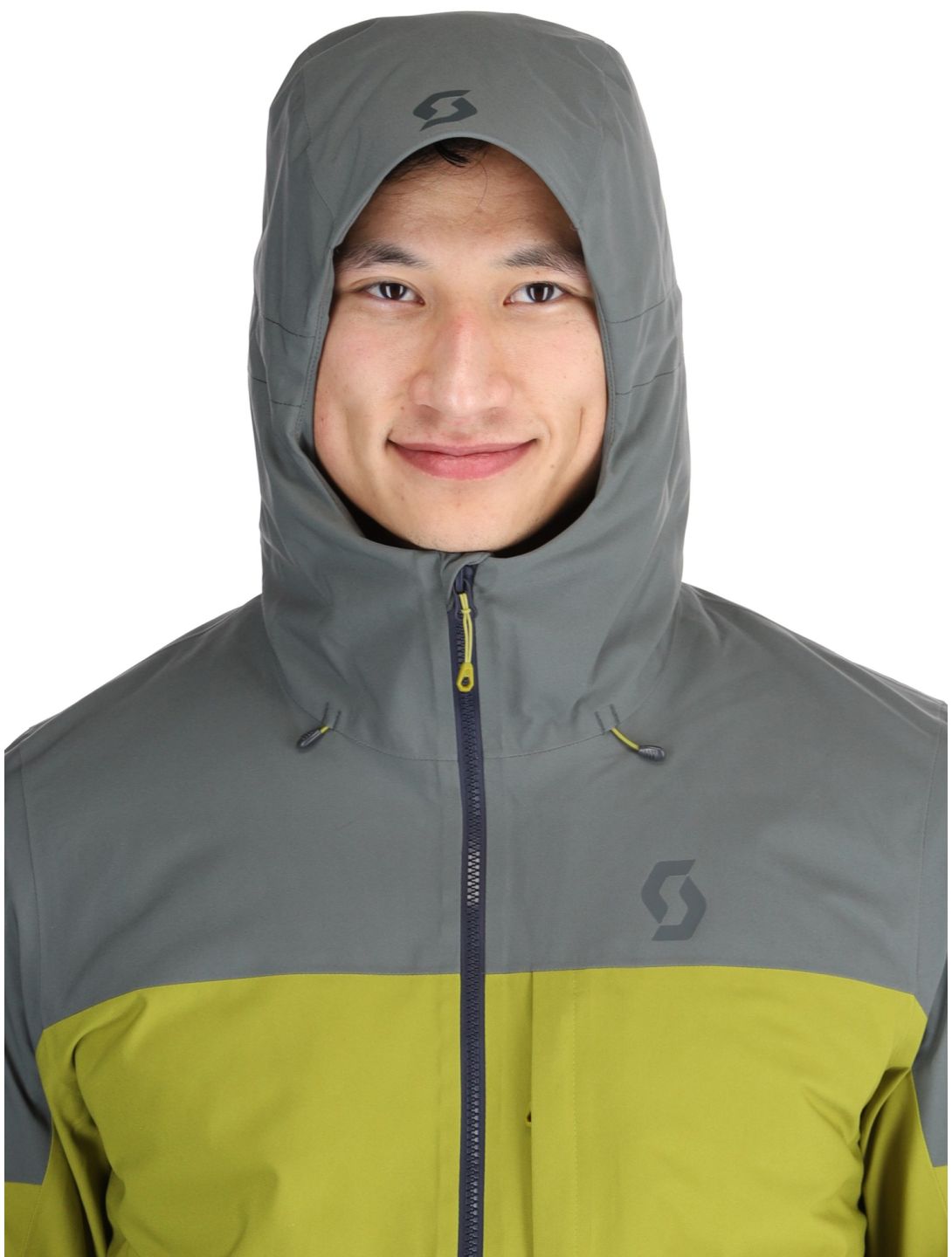 Scott, Jacket M's Ultimate Dryo 10 kurtka narciarska mężczyźni Shadow Grey / Meadow Green szary, zielony 