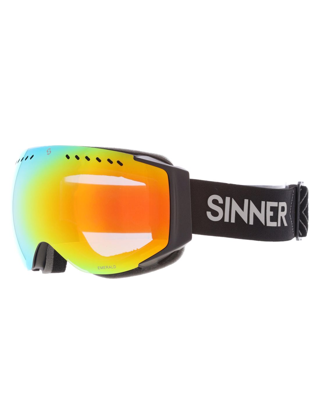 Sinner, Emerald gogle unisex Matt Black czarny 