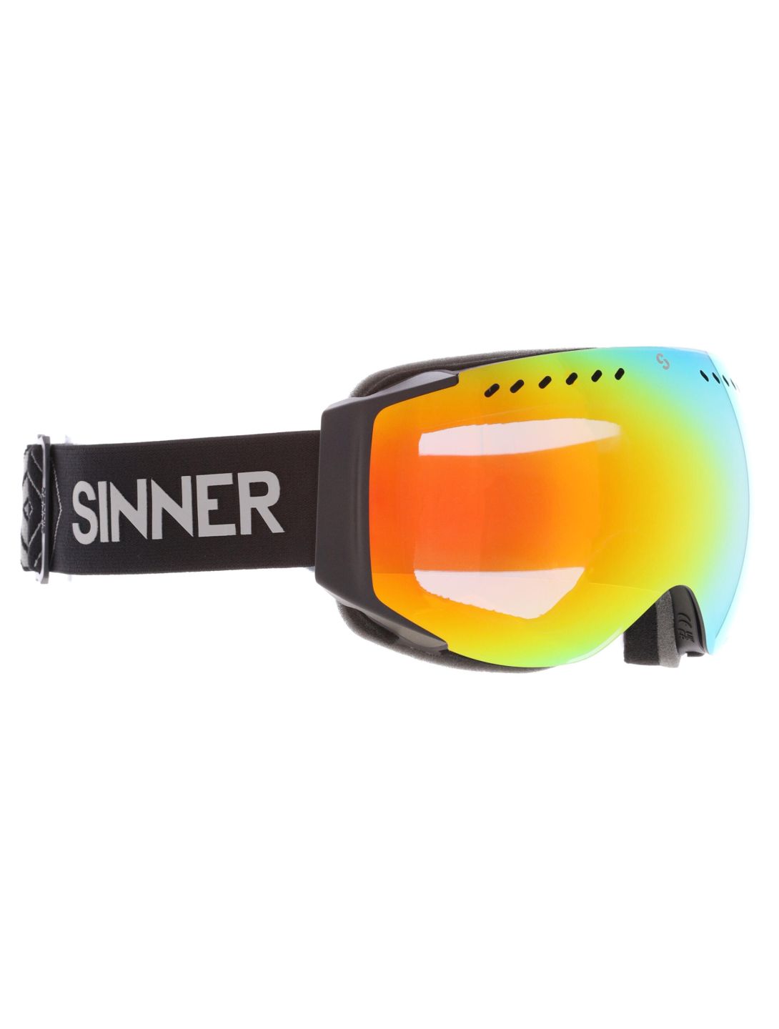 Sinner, Emerald gogle unisex Matt Black czarny 