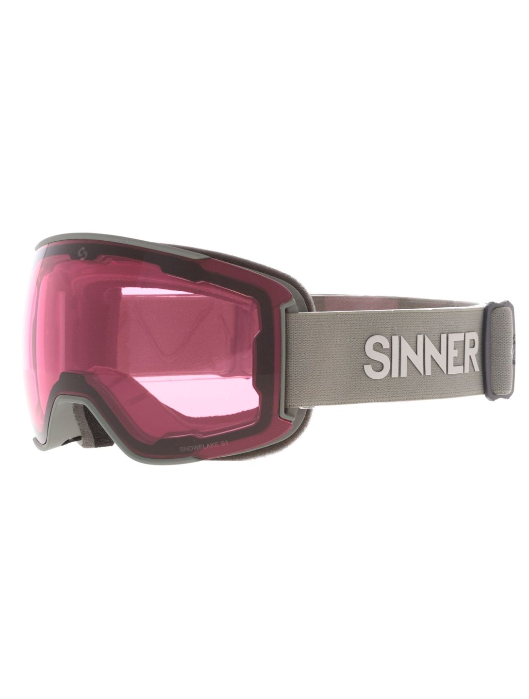 Sinner, Snowflake gogle dodatkowa szyba unisex Matt Moss zielony 