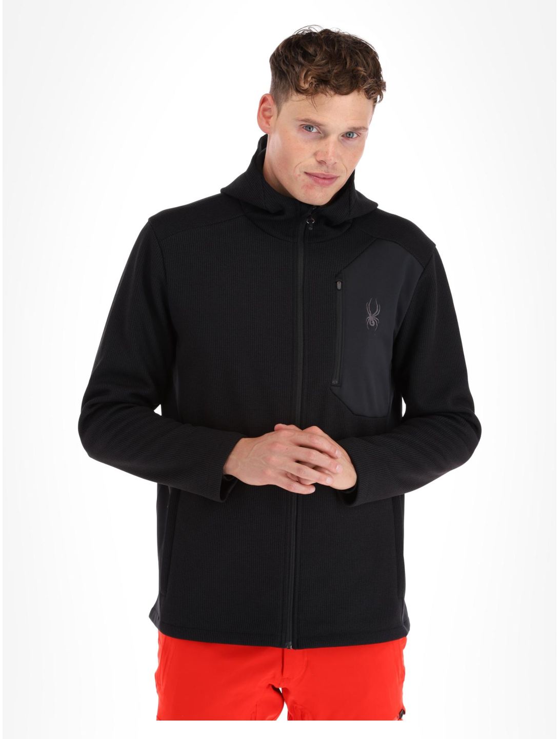 Spyder, Bandit Hooded bluza mężczyźni Black czarny 