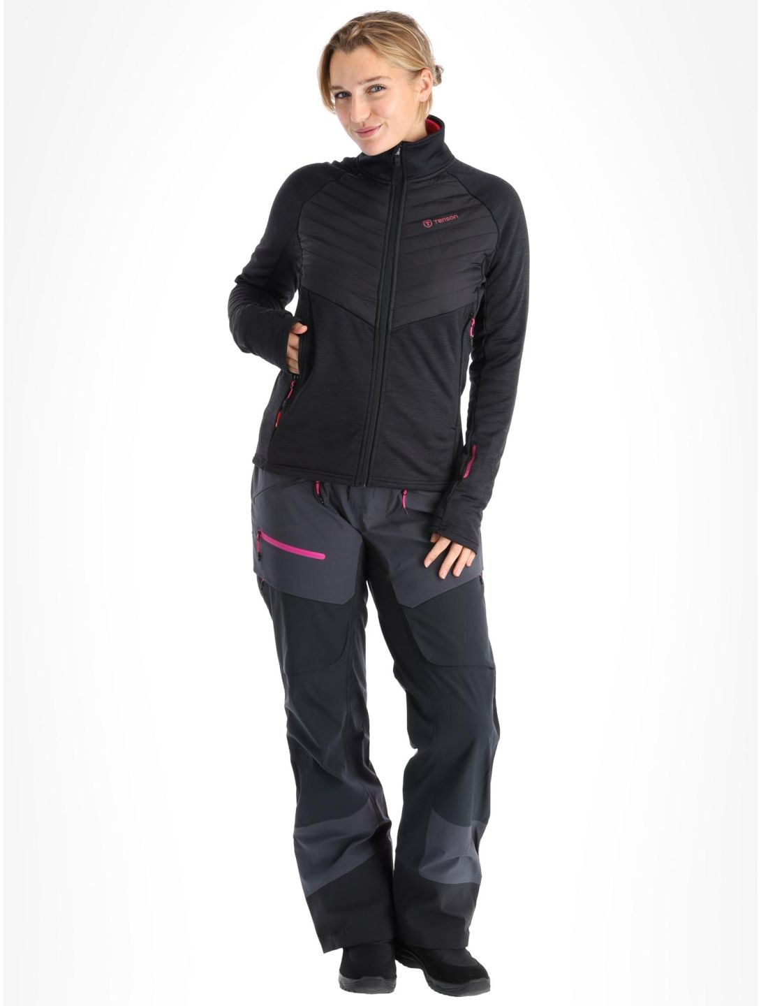 Tenson, Touring Midlayer bluza kobiety Anthracite szary 