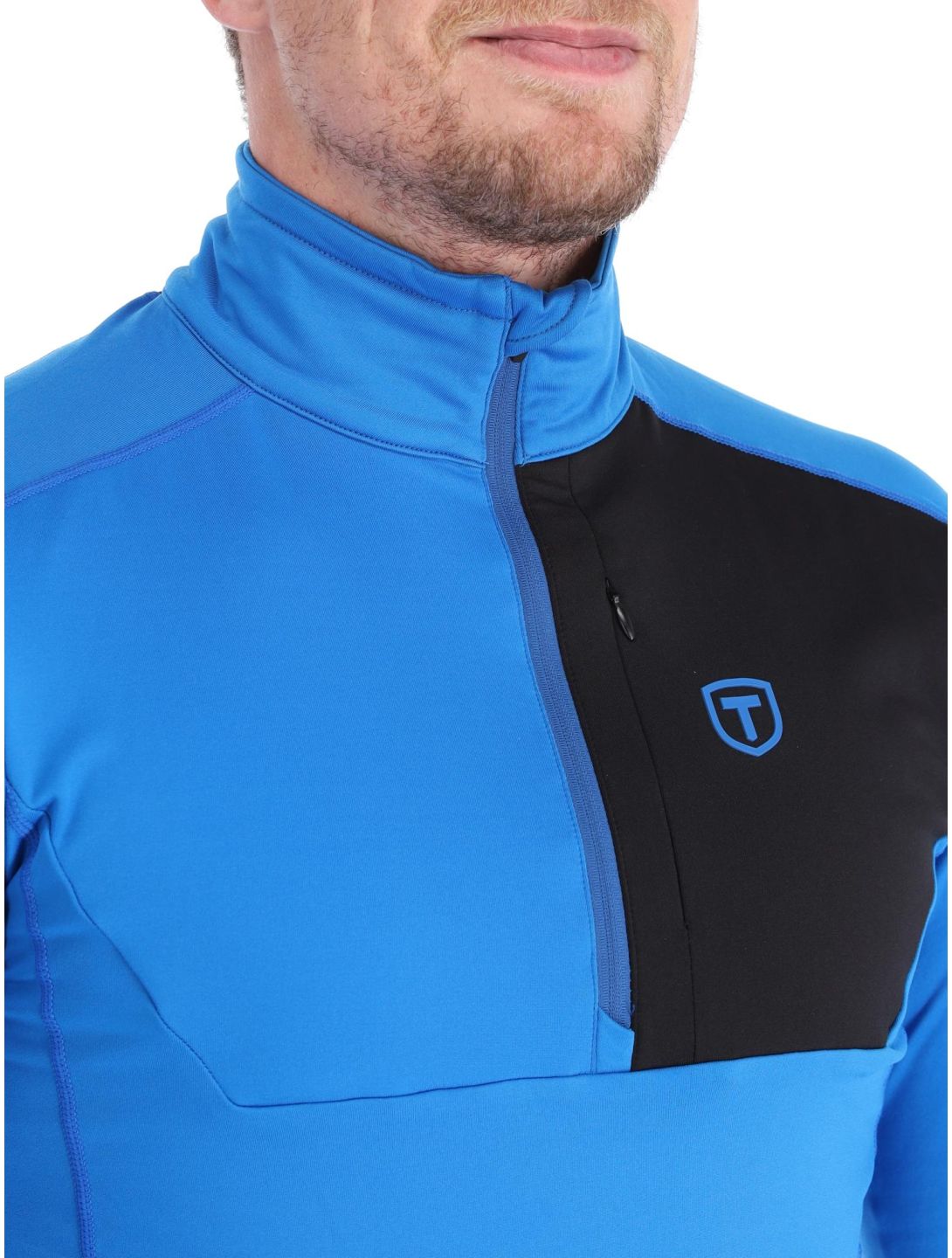 Tenson, TXlite Half Zip bluza mężczyźni Electric Blue Lemonade niebieski 