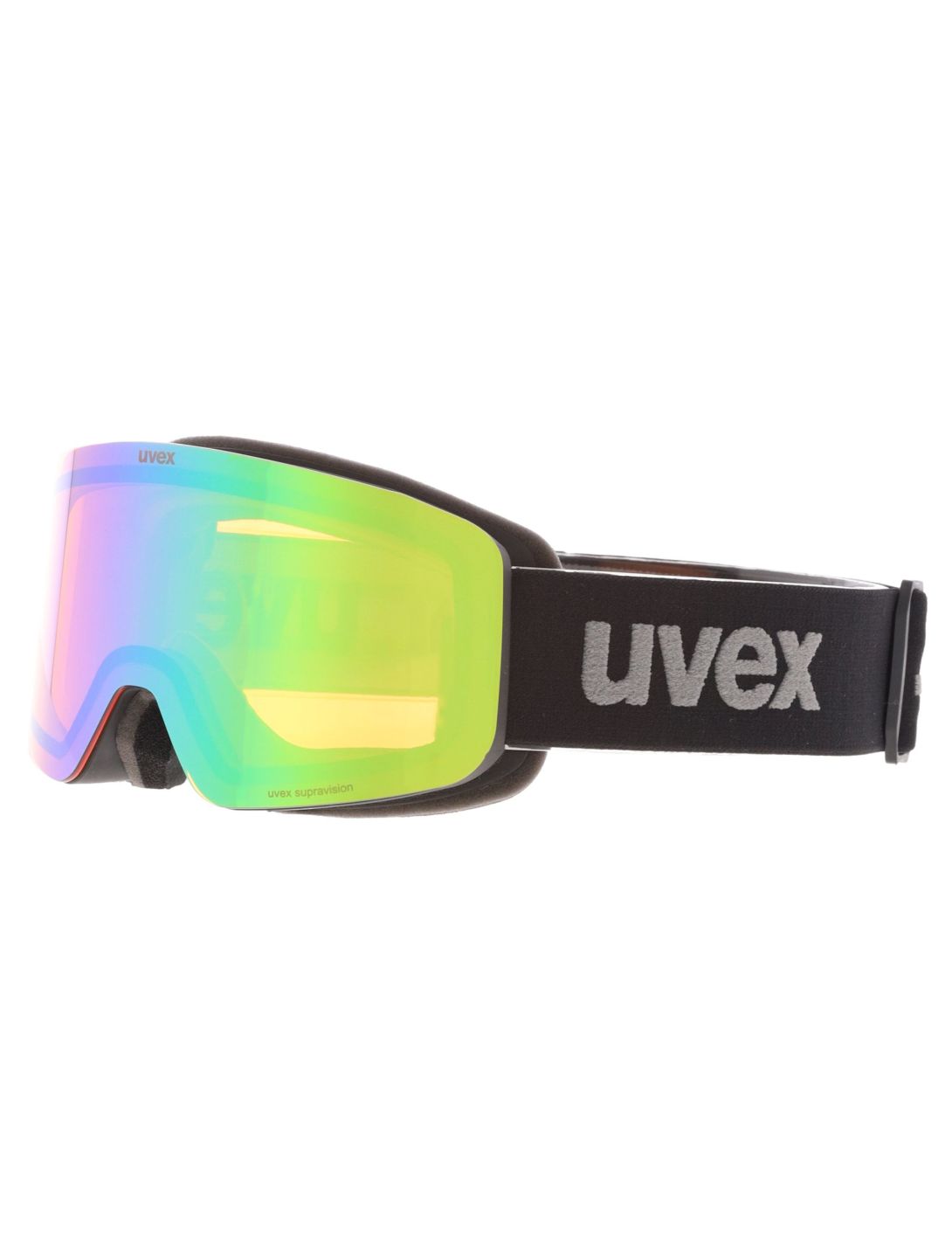 Uvex, Pwdr FM gogle dzieci Black Matt/ Mirror Green czarny, zielony 