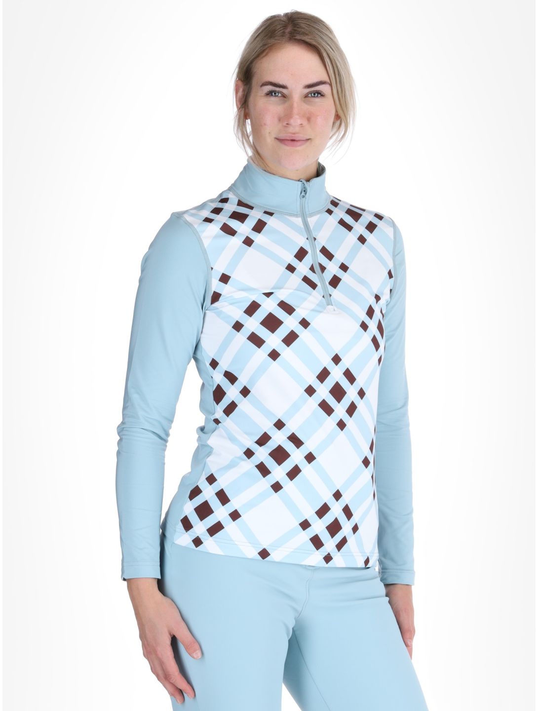 Poivre Blanc, Traditional 24PBH1940/WO/C bluza kobiety Cross Aloe Blue biały, niebieski 