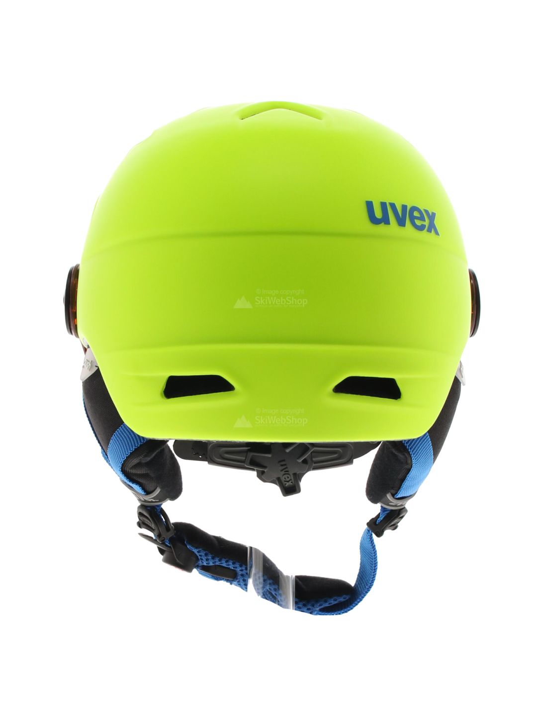 Uvex, Junior Visor Pro, Kask Z Szybą, Dzieci, Neon żółty | SkiWebShop